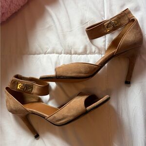 Givenchy Shark lock suede heels